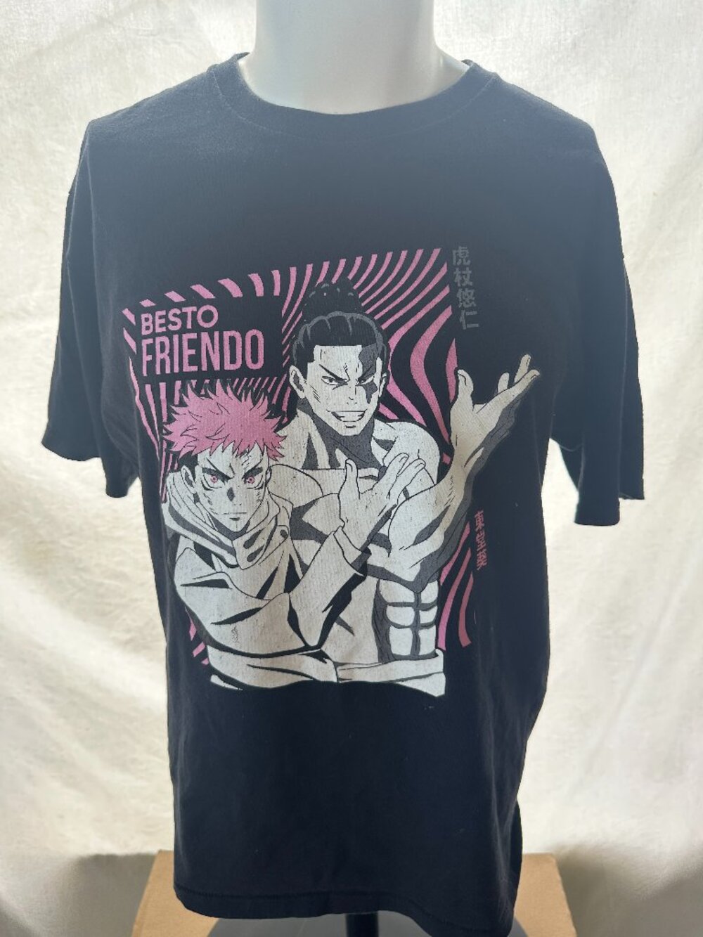 Jujutsu Kaisen Besto Friendo Aoi Todo Anime Cartoon Manga Men's Black T Shirt La